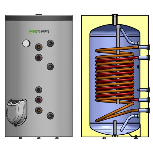24 - BSH-P - For heat pump, solar collector, with two parallel heat exchangers category image